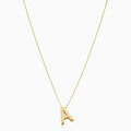 Love letter initial necklace | Gold