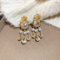 Ivoria Pearl Dew Drop Earrings | Gold