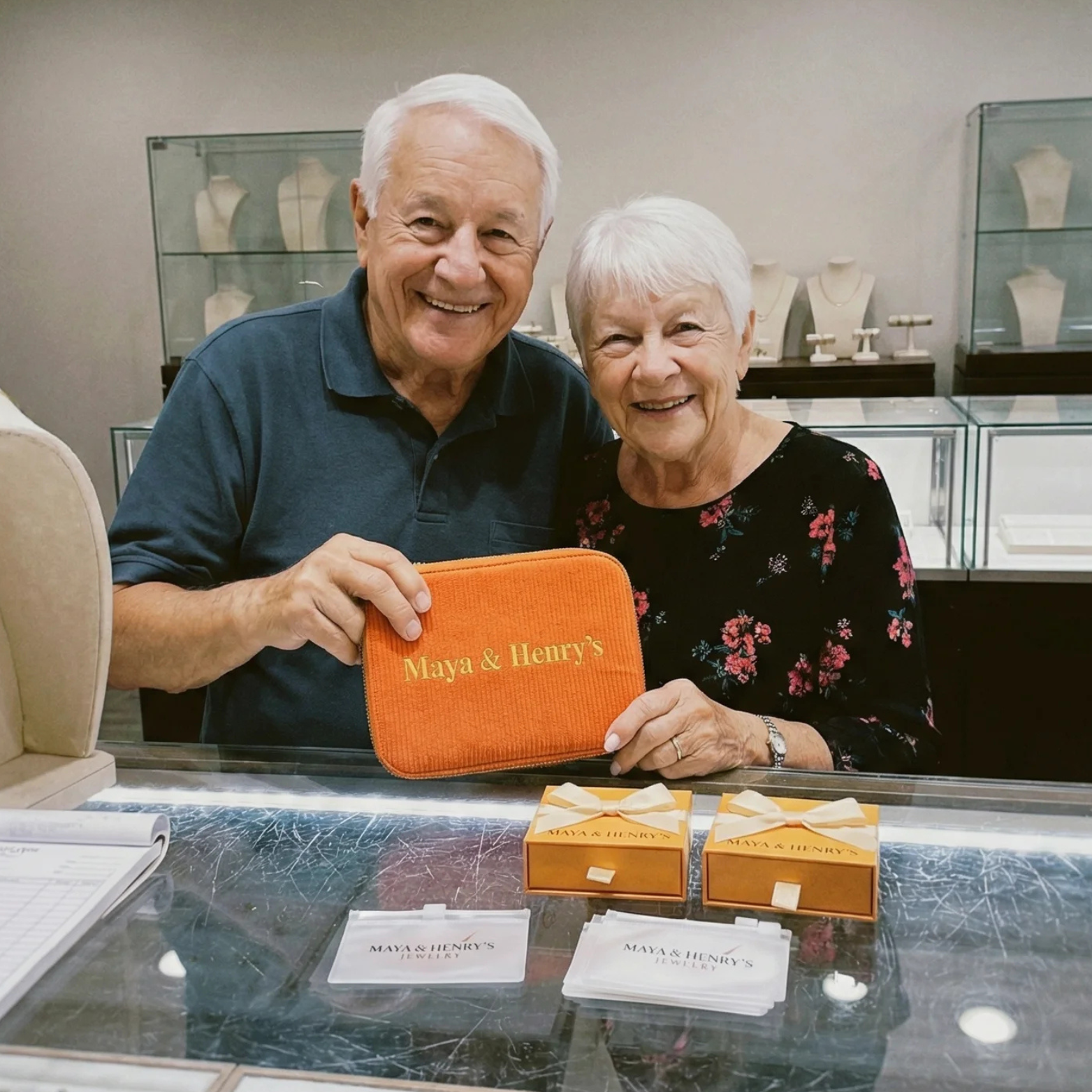 Cherry Blossom Earrings | White Gold
